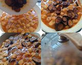 A picture of step 4 of Soya and Brinjal Curry (Gravy).