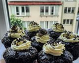 Pas rețetă Muffins de ciocolată cu cremă cheesecake❤ 8 fotografie
