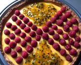 Une image de l'étape 8 de Tarte passion framboise.