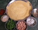 A picture of step 1 of Papad ki churi.