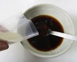 A picture of step 2 of Easy Coffee Jelly with Store-Bought Iced Coffee.