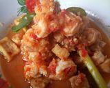 Foto langkah ke 4 dari resep Udang, tempe, tahu pedas manis.