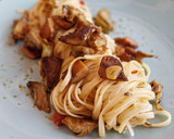 Foto del paso 7 de la receta: Tallarines con alcachofas y rovellons