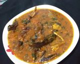A picture of step 4 of Ogbono soup.