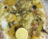 صورة لخطوة 10 من وصفة مدفونه الدجاج مع الباذنجان والحمص 😋