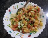 A picture of step 2 of Bread chaat.
