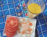 Hình bước làm 3 của món Sinh tố xoài sữa chua