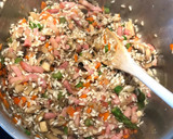 Foto del paso 5 de la receta: Risotto de champiñones más tres colores