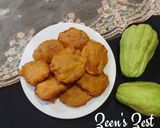 A picture of step 3 of Chayote or Chow Chow Fritters.