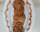 A picture of step 3 of Sabudana tikki.