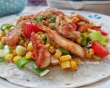 A picture of step 7 of Tortillas with Grilled Chicken, Vegetables, and Yogurt.