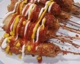 Cara Membuat Corndog mozza and sosis saos okonomiyaki ala yachikuka 12