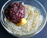 A picture of step 11 of ❁Kanten with Aonori Soy Sauce and Anmitsu❁.