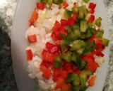 Foto del paso 3 de la receta: Pimientos rellenos de carne y arroz con queso rallado