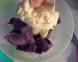 Foto langkah ke 3 dari resep Cannoli ubi ungu cheese.