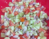 A picture of step 2 of Cucumber salad.