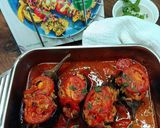 Mini sült padlizsán fűszeres töltelékkel recept fázis 7 fotója