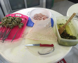 Foto del paso 1 de la receta: Pinchitos de hígado de Cordero al carbón "بلفاف"