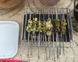 Foto del paso 10 de la receta: Pinchitos de hígado de Cordero al carbón "بلفاف"
