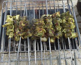 Foto del paso 11 de la receta: Pinchitos de hígado de Cordero al carbón "بلفاف"