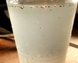 A picture of step 1 of Tender coconut marinated with jaggery syrup.