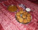 A picture of step 7 of Stuffed bati.