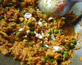 A picture of step 2 of Raw turmeric sabji.