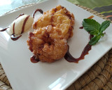 Foto del paso 15 de la receta: Manzana rebozada con helado de vainilla y caramelo