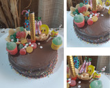 Foto del paso 3 de la receta: Torta Día del Niño (Dulce de leche c/chips y Ganache de chocolat