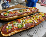 A picture of step 2 of Pizza Toast.