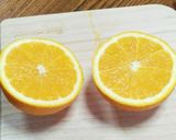 A picture of step 2 of How to Cut Citrus Fruits Like Oranges: Smile Cut.
