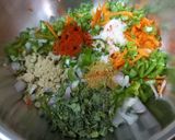 A picture of step 2 of Brown rice flour cheela.
