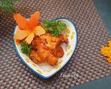 Hình bước làm 2 của món Cơm nhà với sắc hoa vàng cam