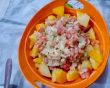A picture of step 10 of Achari chana chaat.