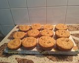Foto del paso 9 de la receta: Muffins húmedos de mangos y mandarina veganos 🍊🥭🥕