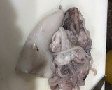 Foto del paso 1 de la receta: Calamares rellenos mar y tierra
