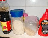 A picture of step 1 of Instant Student Pho Chu Noodles.