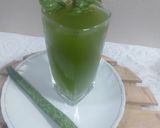 A picture of step 3 of Alovera mint lemonade.