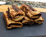 Foto del paso 5 de la receta: Rollitos rellenos de plátano 🍌y chocolate🍫