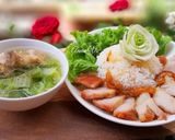 Hình bước làm 2 của món Cơm heo quay rim nước mắm