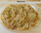 A picture of step 2 of Sweet apple samosa turn over.