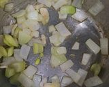 Hình bước làm 2 của món Soup nấm, bí đỏ, phô mai