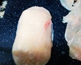 Foto del paso 2 de la receta: Filetes de pollo relleno de puré de castañas
