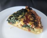 A picture of step 6 of Gluten free vegetable quiche.
