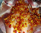 A picture of step 5 of Patakha Chicken.