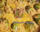 A picture of step 7 of Sour brinjal curry haidrabad style.