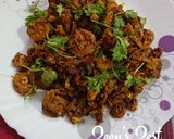 A picture of step 4 of White Bitter Gourd/Karela Fry.