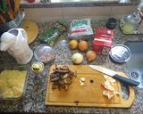 Foto del paso 1 de la receta: Agnolotis rellenos de ricotta con estofado de pollo