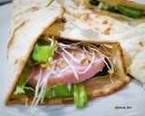 Foto del paso 3 de la receta: Wrap de canónigos y pavo