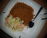 A picture of step 5 of Nigerian Jollof rice.